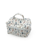 Patterned travel bag on a white background