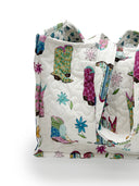 Daisy Boots Patchwork Jewels Quilted Tote