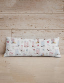 Daisy Boots Patchwork White Quilted Oblong 14"x33" Pillow