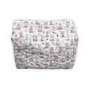 Daisy Boots Patchwork White Quilted Makeup Bag