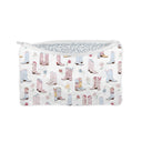Daisy Boots Patchwork White Quilted Makeup Bag