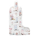 Daisy Boots Patchwork White Quilted Boot Bag
