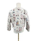 Daisy Boots Patchwork White Cropped Quilted Jacket