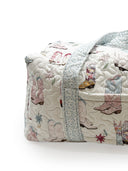 Daisy Boots Patchwork White Quilted Weekender Duffle Bag