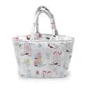 Daisy Boots Patchwork White Quilted Handbag