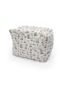 Daisy Boots Patchwork White Quilted Makeup Bag
