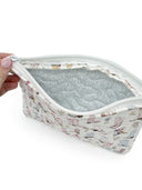 Daisy Boots Patchwork White Quilted Makeup Bag