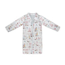 Daisy Boots Patchwork White Quilted Duster