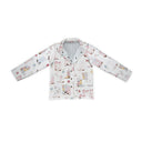 Daisy Boots Patchwork White Quilted Snap Jacket