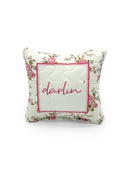 "Darlin" Quilted Mini Pillow 8" x 8"