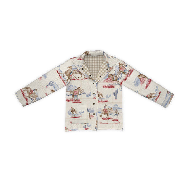 Desert Daughters Americana Quilted Snap Jacket
