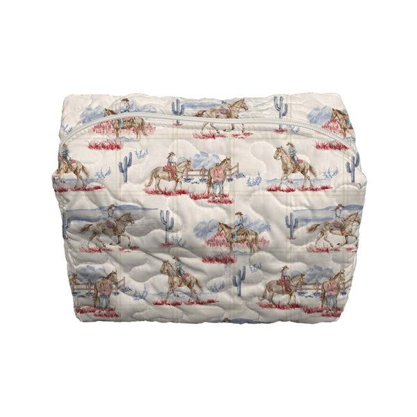 Deserts Daughters Americana Quilted Makeup Bag