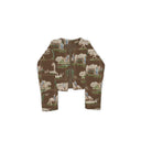 Desert Daughters Chocolate Cropped Quilted Jacket