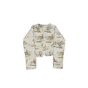 Desert Daughters Olive / Linen Cropped Quilted Jacket