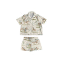 Desert Daughters Olive / Linen Shorty Pajama Set