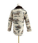 Desert Daughters Slate Linen Quilted Barn Jacket