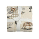 Desert Daughters Slate Linen Baby Blanket