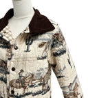 Desert Daughters Slate Linen Quilted Barn Jacket