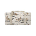 Desert Daughters Slate Linen Quilted Weekender Duffle Bag