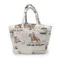 Desert Daughters Slate Linen Quilted Handbag