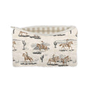 Desert Daughters Slate Linen Makeup Bag