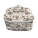 Desert Daughters Slate Linen Quilted Travel Case