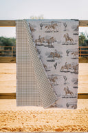 Desert Daughters Slate Linen Quilt