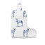 Donkey Icon Blue Quilted Boot Bag