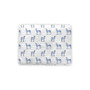 Donkey Icon Blue Quilted Pet Bed