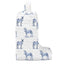 Donkey Icon Blue Quilted Boot Bag