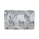 Donkey Icon Blue Quilted Tote