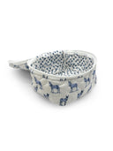 Donkey Icon Blue Quilted Travel Case