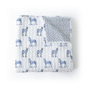 Donkey Icon Blue Baby Blanket