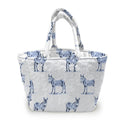 Donkey Icon Blue Quilted Handbag