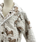 Donkey Icon Brown Youth Quilted Snap Jacket