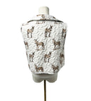 Donkey Icon Brown Quilted Cate Vest