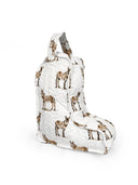 Donkey Icon Brown Quilted Boot Bag