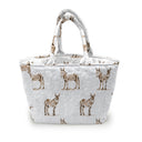 Donkey Icon Brown Quilted Handbag