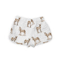 Donkey Icon Brown Scallop Shorts *Web Exclusive*