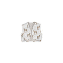 Donkey Icon Brown Quilted Tara Vest