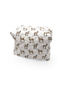 Donkey Icon Brown Makeup Bag