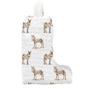 Donkey Icon Brown Quilted Boot Bag