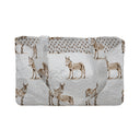 Donkey Icon Brown Quilted Tote
