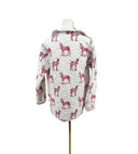 Donkey Icon Fuchsia Quilted Snap Jacket