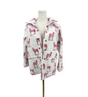 Donkey Icon Fuchsia Quilted Snap Jacket