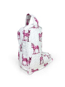 Donkey Icon Fuchsia Quilted Boot Bag