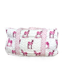 Donkey Icon Fuchsia Quilted Weekender Duffle Bag