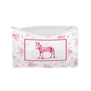 Framed Donkey Fuchsia Quilted Makeup Bag