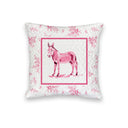 Framed Donkey Fuchsia Quilted Mini Pillow 8" x 8"