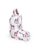Donkey Icon Fuchsia Quilted Boot Bag